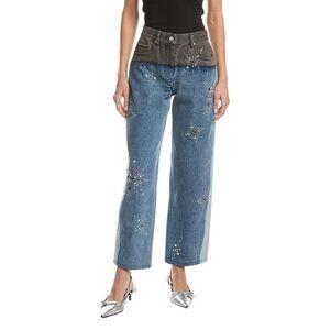 3.1 Phillip Lim Womens  Liberty Multi-Toned Slouchy Jean